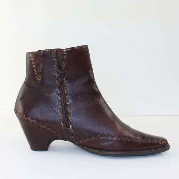 Pikolinos Brown Leather Ankle Boots (EU 39 / 8.5 US) - Picture 4 of 10